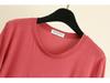 Women's Summer Modal Ruffle Trim T-shirt - Short Sleeve, Loose-Fit, Slimming Half Sleeve