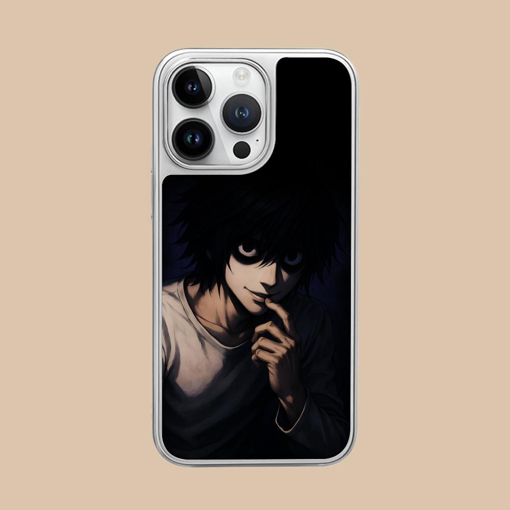 Death Note L Lawliet Mobile Phone Case for iPhone 17 16 15 14 13 12 11 Air Pro Max Plus Silver Plating Colorful Cover Pretty