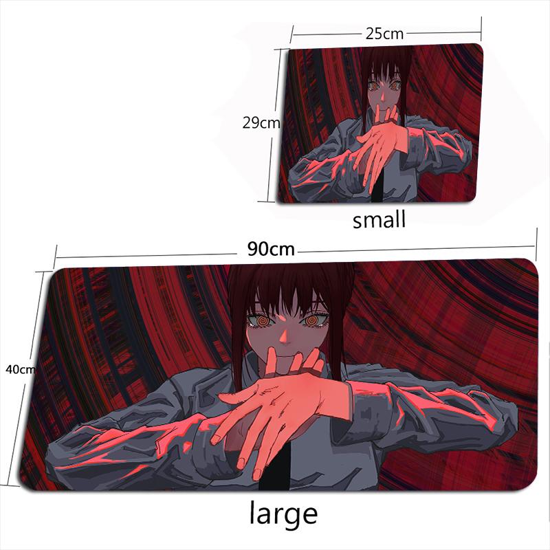 Kettensägenmann Mauspade Anime Mauspade Gamer Makima Gaming Zubehör Mauspade Groß Tastatur Schreibtischmatten 100X50CM Pochita Spielmatte
