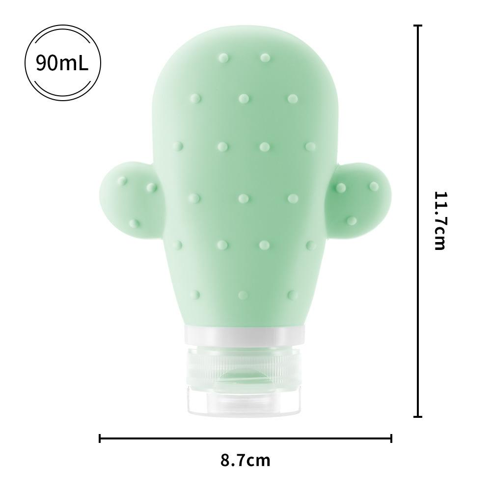 Toiletries Container Silicone Cosmetic Bottle Lotion Cosmetic Empty Dispenser 90ml Travel Accessories Carry-On Camping Travel