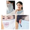 Ice Silk Mask Summer Breathable Mesh Cycling UV Protection Bandana Mask Moister Wicking Outdoor Neck Gaiter Women Face Cover