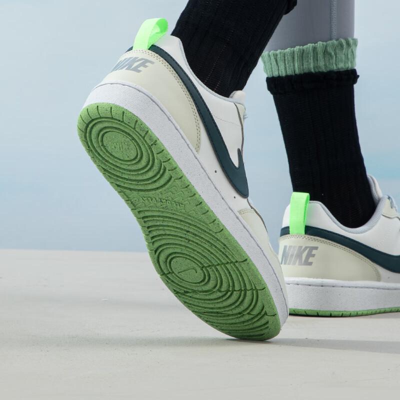 Nike Court Borough Low Recraft GS Coconut Milk Jungle Green Kids Sneakers Cream White Dark-Jungle-Green FV8121-131