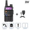 Baofeng UV-5R 8W Tri-Power Walkie Talkie High Power Dual Band Long Range 128CH Portable Handheld UV 5R Amateur FM Two Way Radio