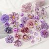 Bulk Artificial Flowers Head For Wedding Home Decor DIY Purple Flowers For Decoration Birthday Party Christmas Autumn Decoration