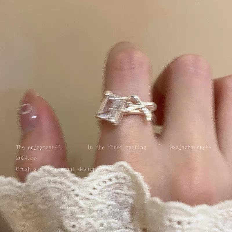 Adjustable Heart Ring: Women's 925 Sterling Silver, Retro Minimalist Style, Index Finger Fashion