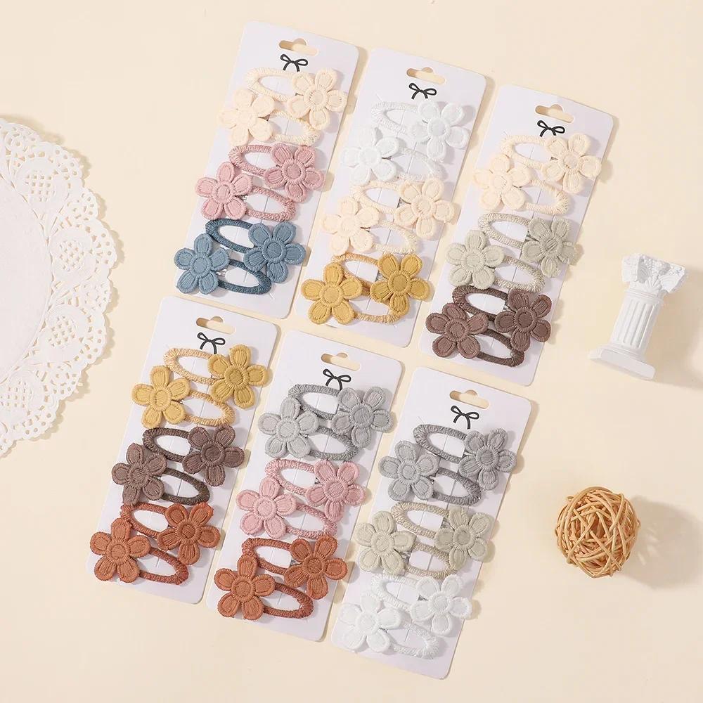 BABY SCHLEIFEN 6 Stück Gänseblümchen Haarspangen für Babymädchen Liebliches Haar Pony Seitenklammer Haarnadeln Haarspange Ins Kinder Haarschmuck