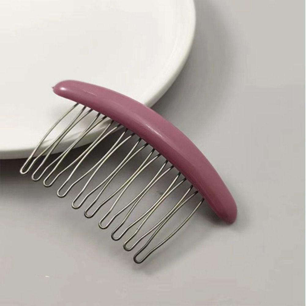 Side Clip Hair Comb Clip Candy Color Hair Clip Broken Hair Clip  Female Hair Accessories