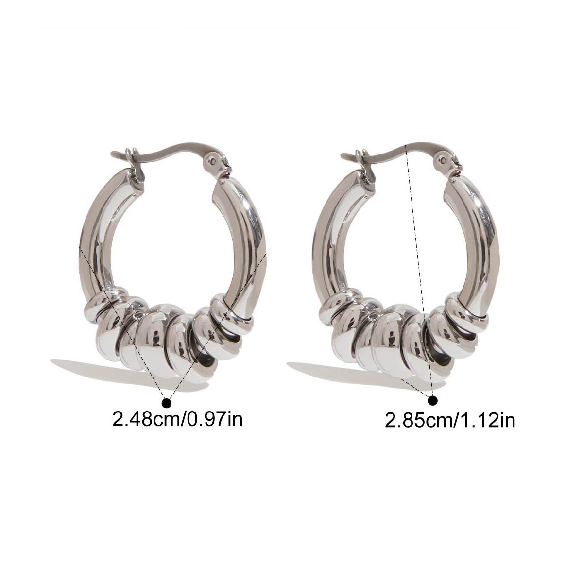 

Yori Chic Модные Серьги с Множеством Колец Трендовые Аксессуары для Девочки Подарок Из Нержавеющей Стали Шарм Украшения Водонепроницаемые