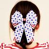 New Football Star Bow Hair Clips - Double Layer Sports Hairpins