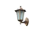 Hexagonal Outdoor Wall Light: European Retro Waterproof Lamp in Antique Bronze Black for Balcony Decor
