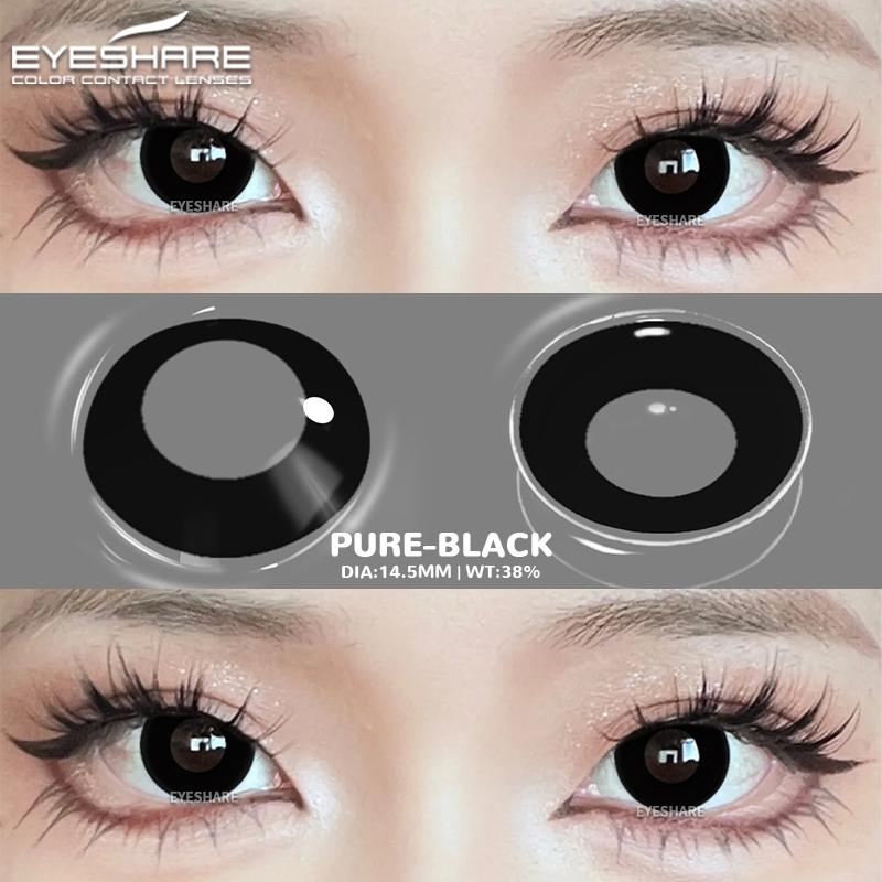 2Pcs Halloween Contact Lenses Colored Contact Lenses for Eyes Cosplay Black Lenses White Cat Eye Lens Red Lenses Yearly