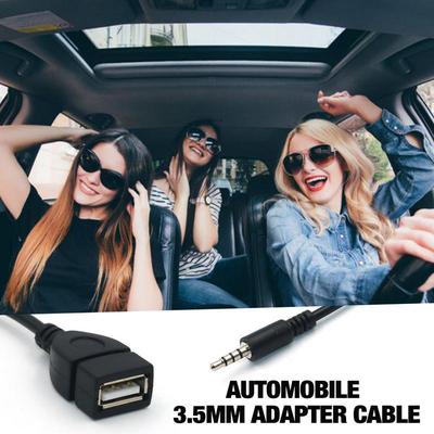 3.5mm Audio Adapter Converter Cable 3.5mm Male To USB AUX Audio Plug High Fidelity Car Stereo Jack Cables USB Connection For Car