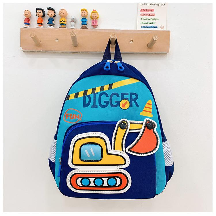 Vehicle Engineering Cartoon Bag Student Backpack Lightweight Trendy Casual