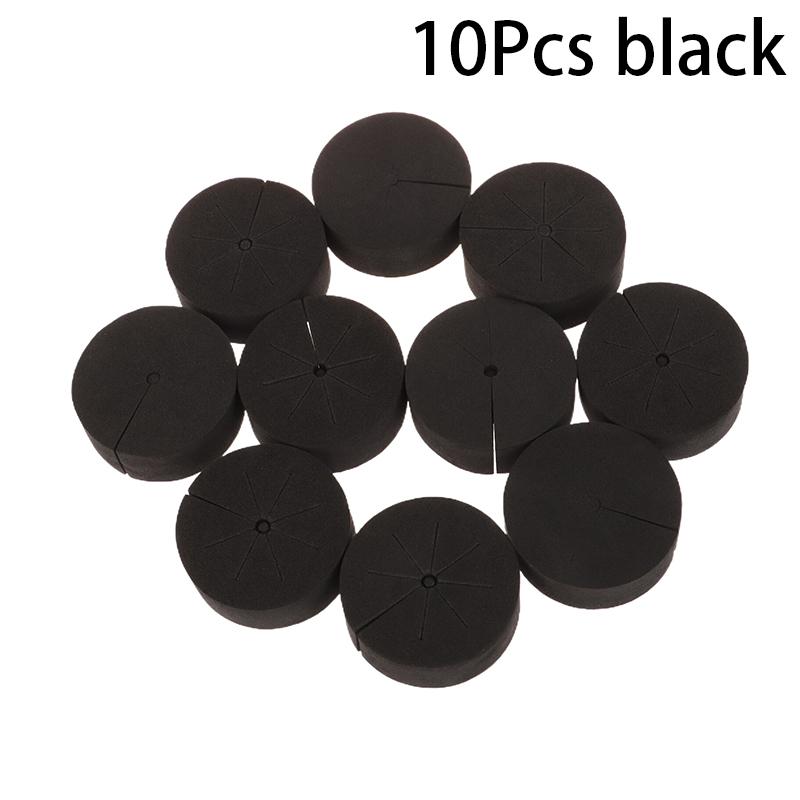 

10 Pcs Hydroponic Planting Soilless Culture Grow Seedlings Sponge EVA Foam Blocks Garden Vegetables Germination Inserts Sponge чорний