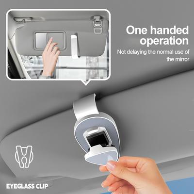 Universal Bil Auto Solskydd Glasögon Box Solglasögon Klippkort Biljetthållare Stativ Fäst Pennfodral Glasögon Biltillbehör