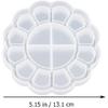 STOBOK DIY Silicone Flower Lace Storage Box Mold with Lid, Epoxy Resin Art Crafts Mold for Jewelry, Candle Holder, Beads Container, 5.15 X 5.15 X