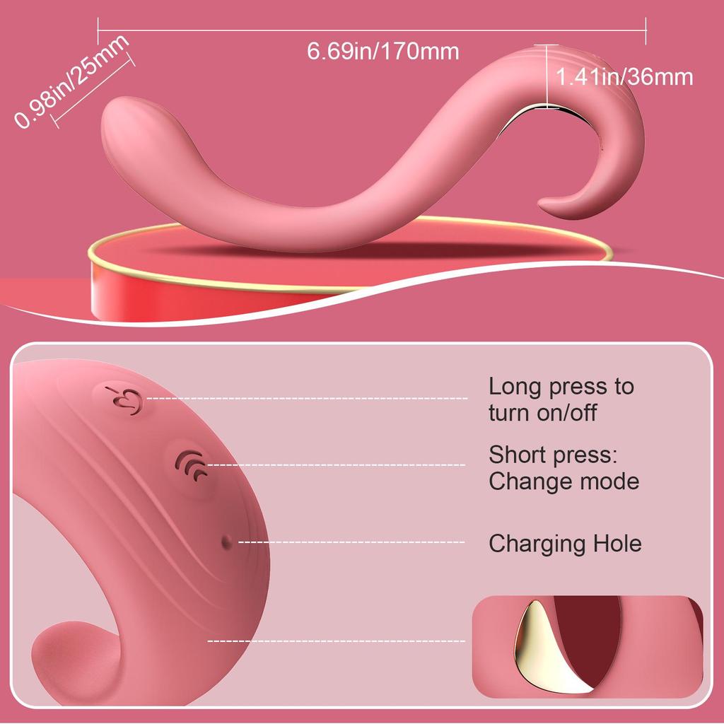 Clitoral and G-Spot Vibrator: Adult Intimate Toy