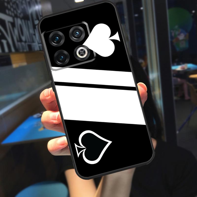 Ace of spades Poker Card Funda For OnePlus 10T 8T 9RT 12 13 13R 11 9 10 Pro OnePlus Nord 4 CE 2 3 Lite N20 N30 Case