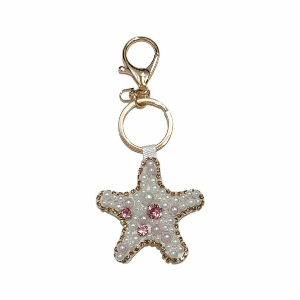 Hummerkralle Perlen Schlüsselanhänger Handgenäht Applikation Tasche Lanyard Schöner Taschenanhänger Dekoration für Taschenanhänger