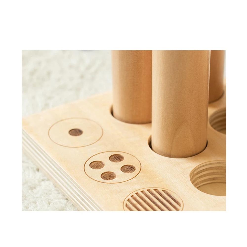 Zabawki sensoryczne dla dzieci Tablica dotykowa Gra w dopasowywanie i sortowanie Trening słuchowy Pomoce dydaktyczne do wczesnej edukacji Drewniana zabawka Montessori