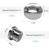 M18×1.5 Stepped Mounting Bung And Plug, 304 Stainless Steel Notched Style Mounting Bung & Plug, O2 Oxygen Sensor Mounting Exhaust Weld In Bung Plug,