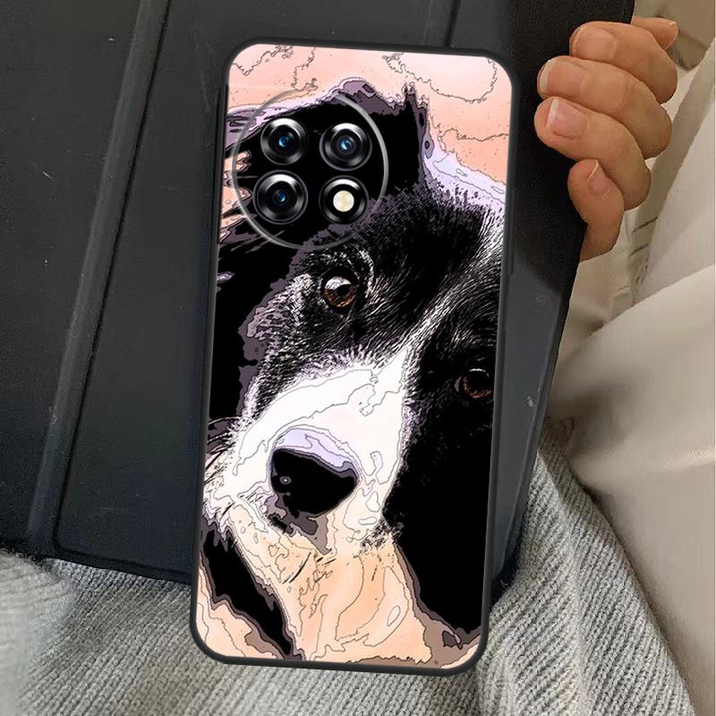 Border Collie Dog Case For OnePlus 15 13 12 11 13R 13T 10T 10R 12R OnePlus Nord 5 CE 2 3 4 Lite N20 N30 Cover
