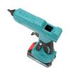 Makita-Style 18V Cordless Hot Melt Glue Gun with Cross-Border Rechargeable Lithium Battery - Compatible with 11mm Glue Sticks for Home Crafts.