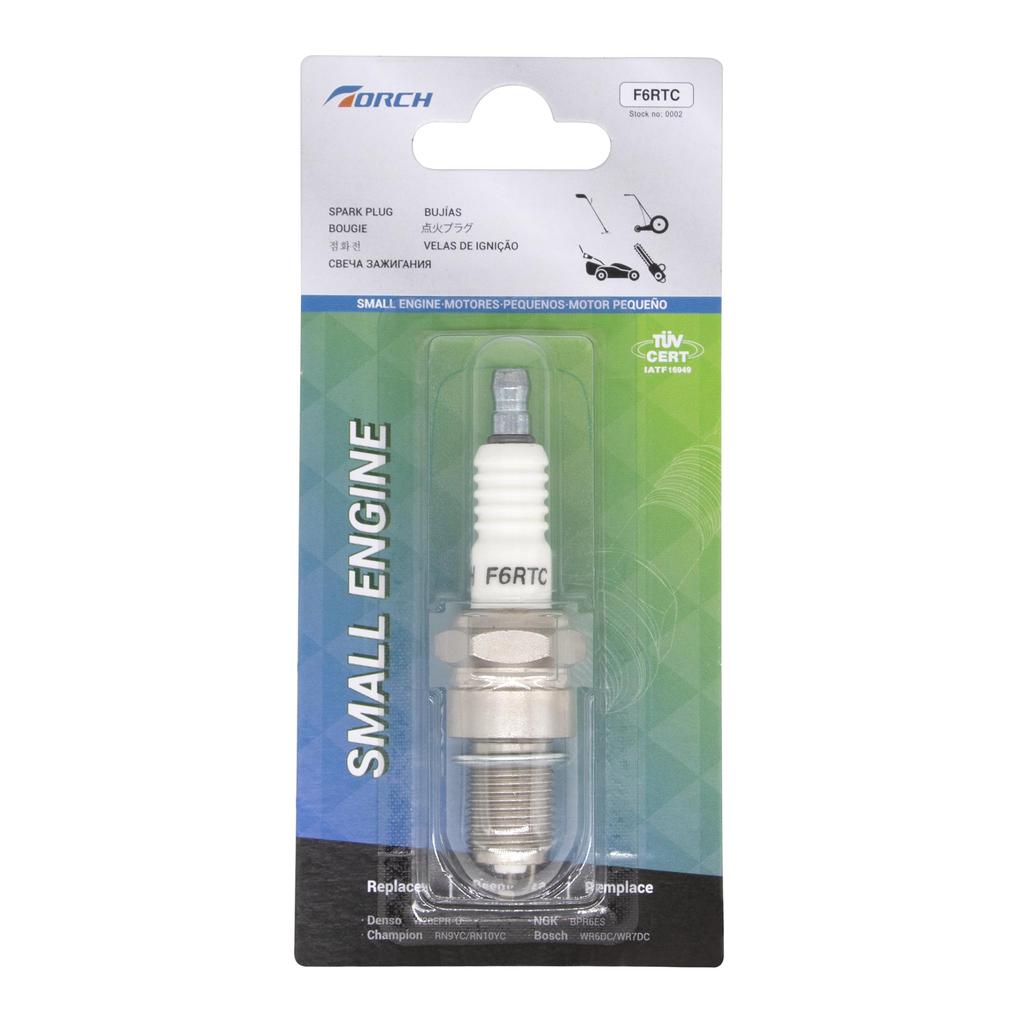 2pcs TORCH F6RTC General Plug (Integrated Terminal) Replaces NGK [4008] BPR6ES Spark Plug, BOSCH