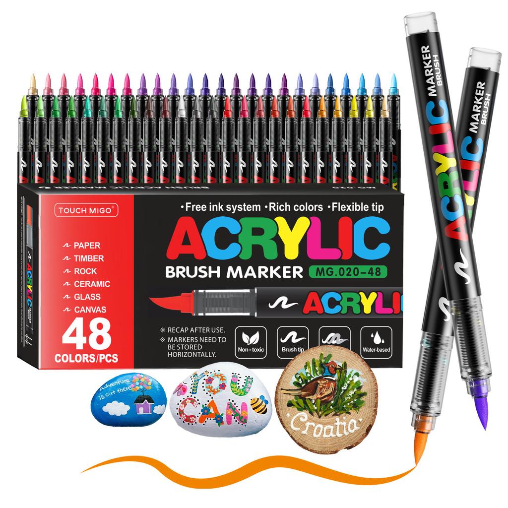 168/120/72/48/36/24/12 Colors Direct Liquid Acrylic Marker Pens Students Use Art Professional Drawing Drawing Coloring