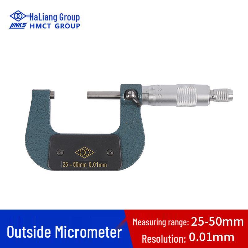 HaoLiang High Precision Outside Micrometer 0-100MM, 0.01MM Accuracy