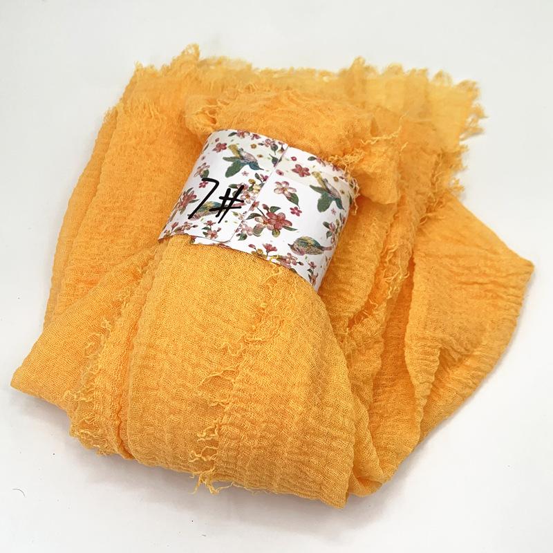 Women Cotton Scarf New Summer Girls Solid Color Sunscreen Thin Scarves Soft Shawl Foulard Viscose Spring Lady Wrap Shawls