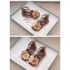 New summer Korean floral princess sandals, versatile beach shoes for girls