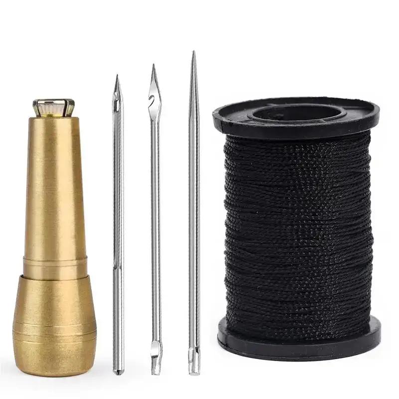 Leather Sewing Kit Leather Awl Set Replaceable Multifunctional Shoes Repair Tool Kit Punch Stitching Needles Sewing Leathercraft