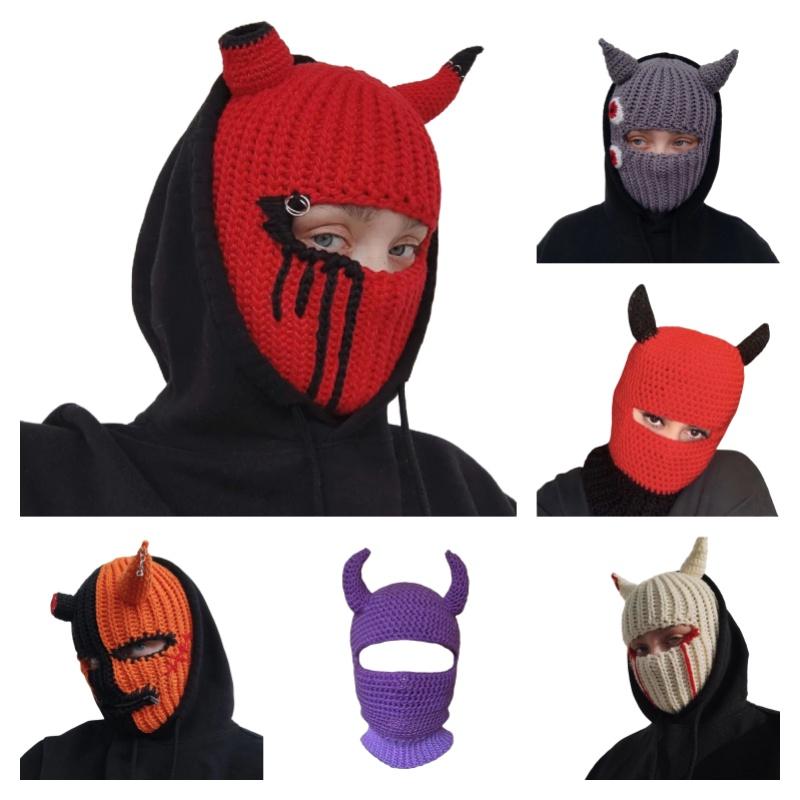 Knitted Hat For Halloween Party Funny And Quirky Costume Hat For Adults And Kids Breathable Warm And Windproof