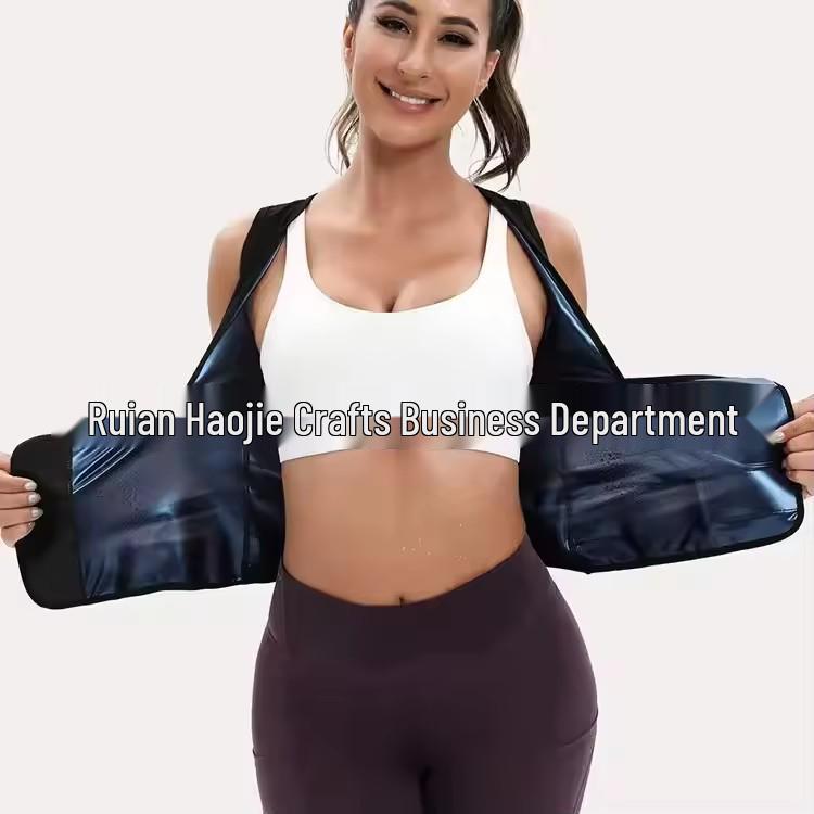 Women's Cross-Border Velcro Body Shaping Yoga Fitness Top - Short Sleeve Sweat-Enhancing Waist Cincher