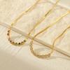 Elegant And Versatile Colored Diamond Necklace Unique Design Women's Gold Snake Chain