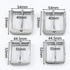Meetee 35/40mm Stainless Steel Belt Buckle Men‘s Waistband Head Grament Belts Decor Pin Buckles DIY Leather Craft Accessories