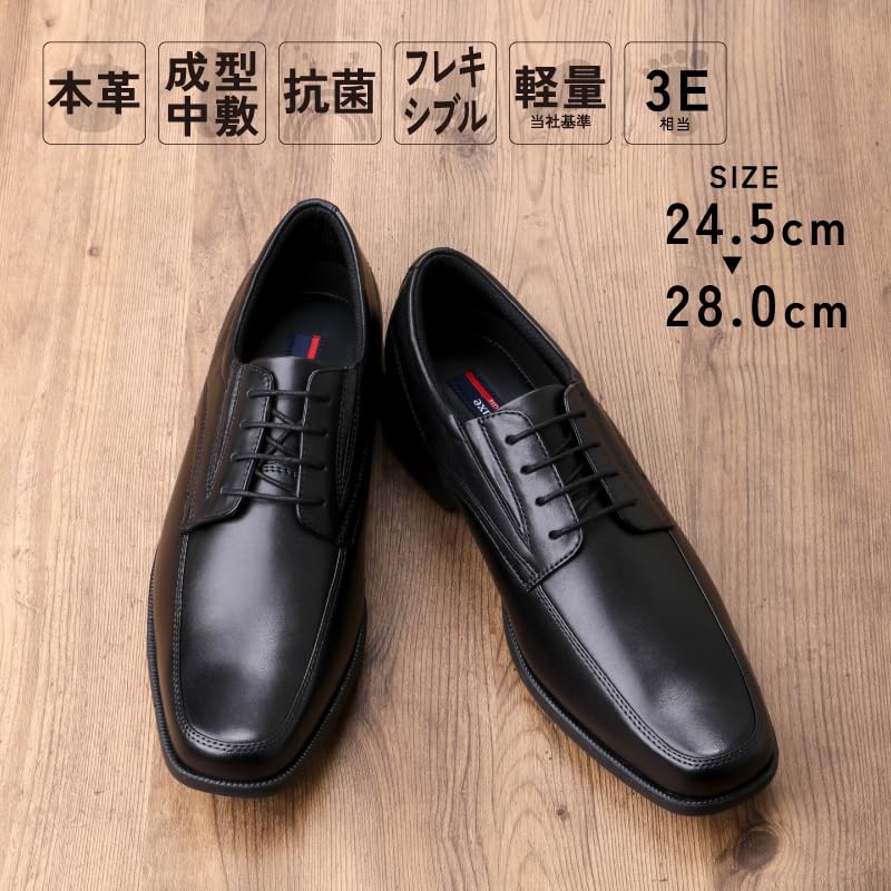 [Texcy Luxe] Zakenschoenen, Echt Leer, TU-7769, Heren, Zwart, 26,5 cm