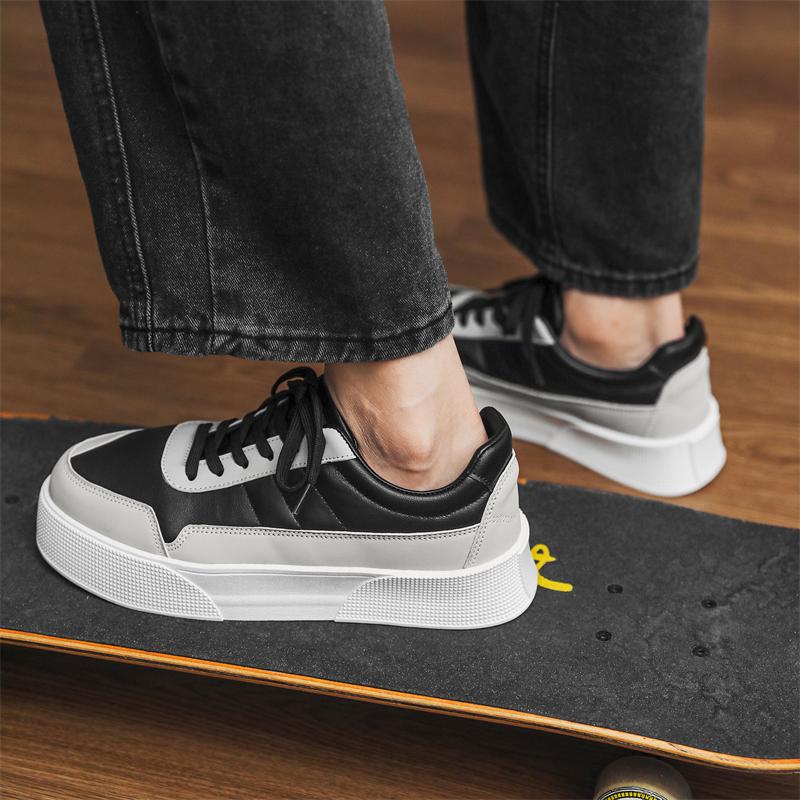 Men's Sneakers White Leather Luxury Casual Shoes Comfortable Running Shoes for Men Luxury Platform Sport Shoes  Hombre