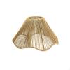 Rustic Minimalist Lamp Cover Vintage Influenced Woven Rope Lampshade Handwoven Design Boho Shade for