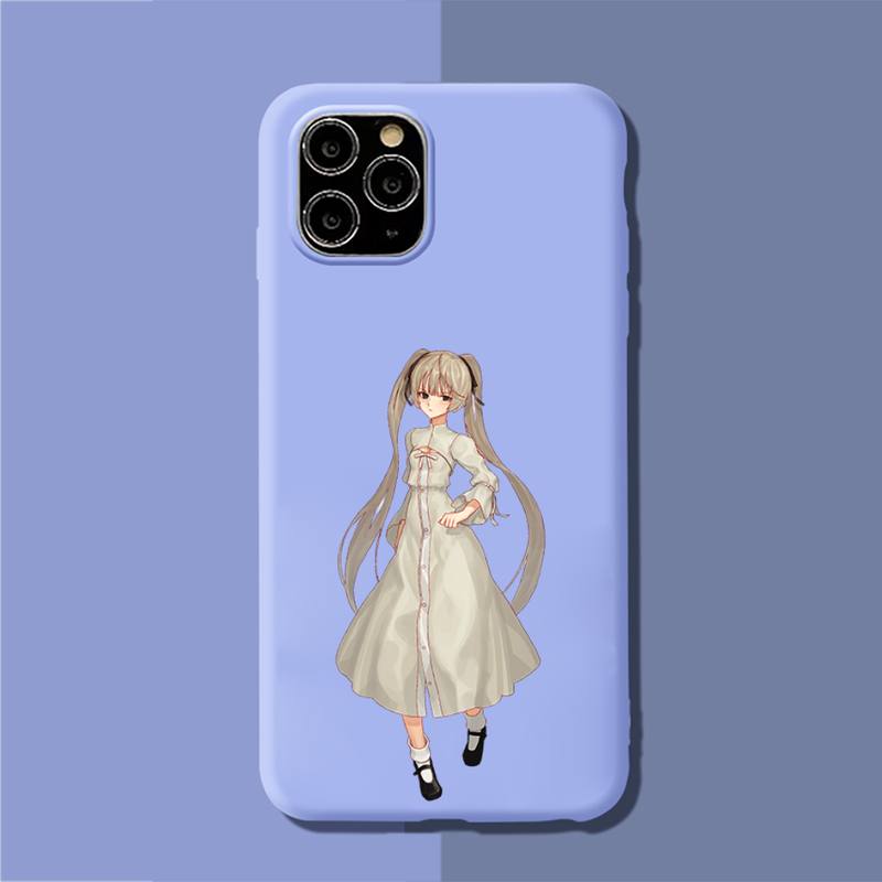 YNDFCNB Yosuga no Sora Phone Case Soft Solid Color for iPhone 11 12 13 mini pro XS MAX 8 7 6 6S Plus X XR
