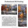 Frame Painting By Numbers Kits For Adults Kits Countryside Landscape Diy Crafts Picture On Numbers Painting For Home Decors 40x50