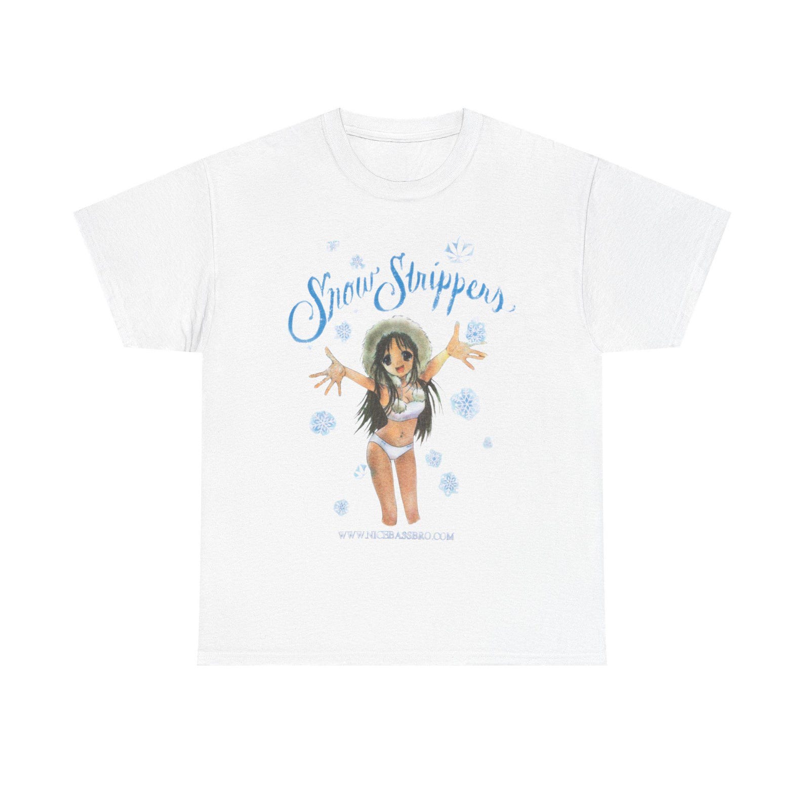 Snow Strippers Anime Tee T shirts Nice Bass Bro Album Tour Merch 4XL