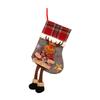 Christmas Stocking Christmas Tree Pendant Snowman Santa Elk Bear Children Gift Bag Family Party Decorations New Year'S Gifts