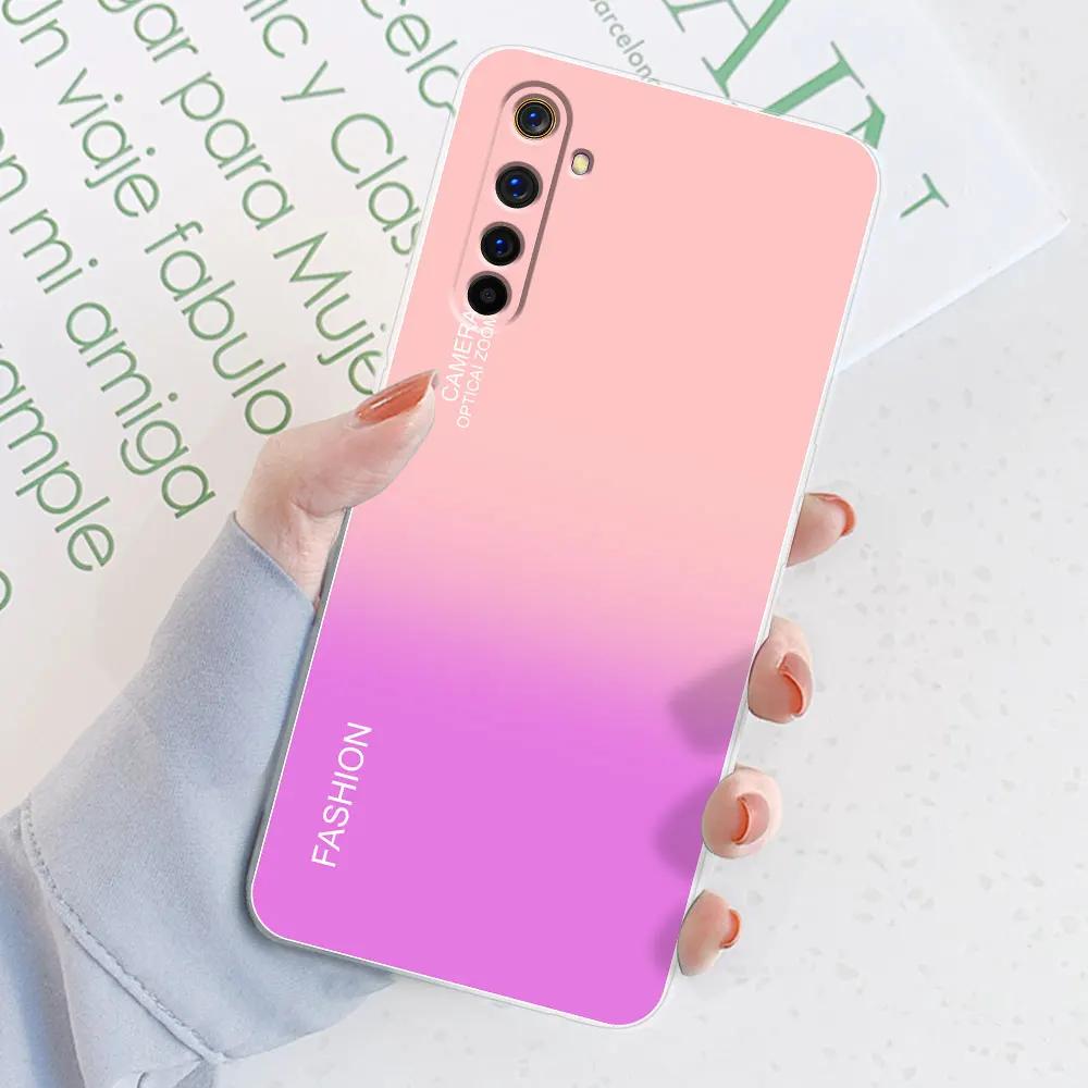 For Realme 6 Case Realme 6 Pro Watercolor Marble Transparent Cases For Realme 6S Cover For Realme6 i Silicone Back Bumper Funda