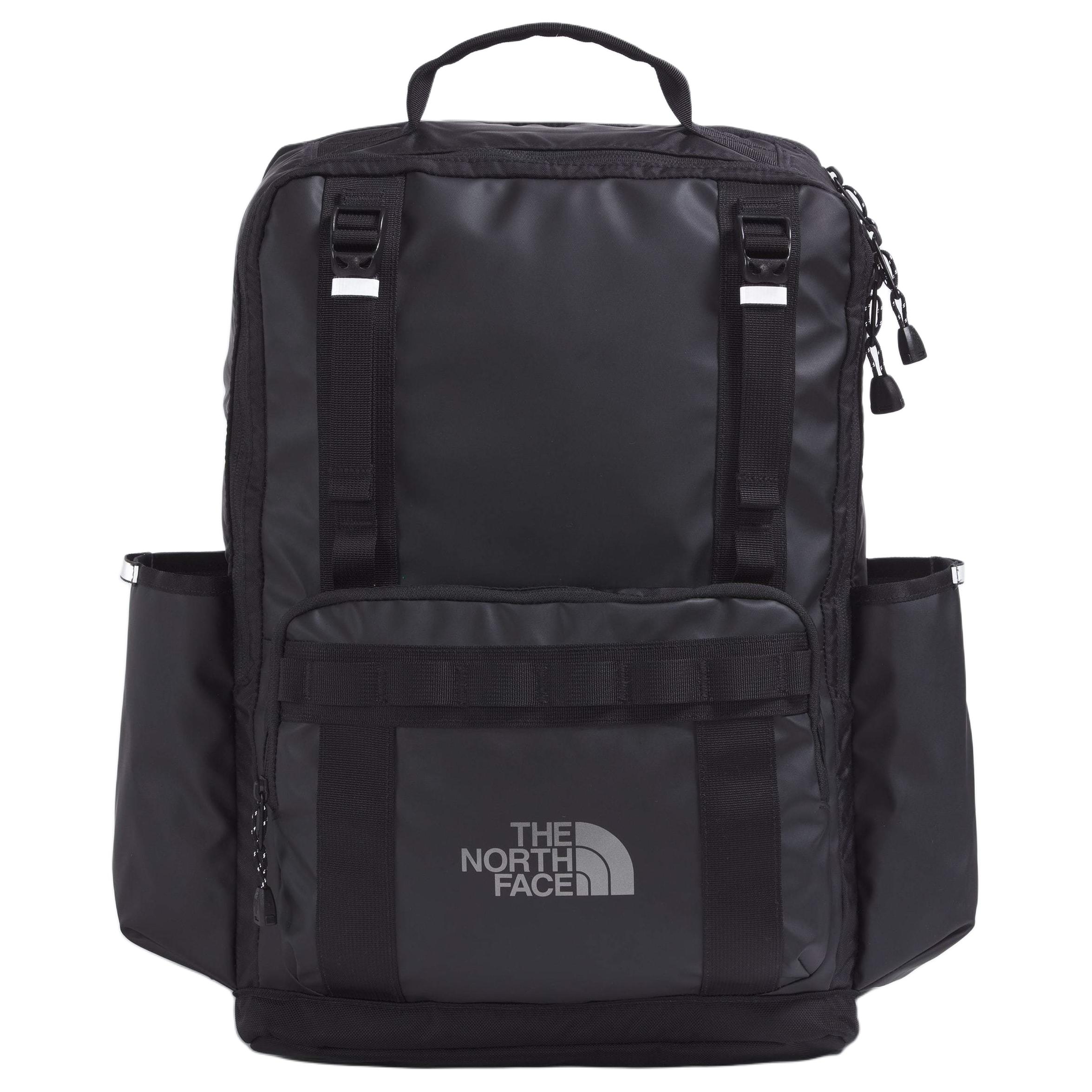 The North Face 22L Black Label Series Brand Logo Zipper Closure Backpack Unisex Backpacks Asphalt-Grey NF0A8BK4-BIA Black & Asphalt Gray