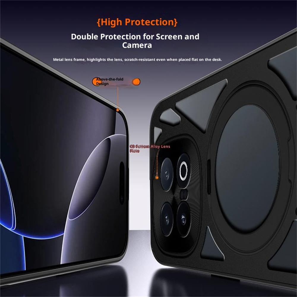 For vivo iQOO 15 5G Case Magnetic Kickstand Hollow Heat Dissipation Silicone + PC + Metal Bumper Phone Cover
