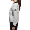Adidas Reversible Logo Print Loose Fit Zip Jacket Women Jackets White CV5478
