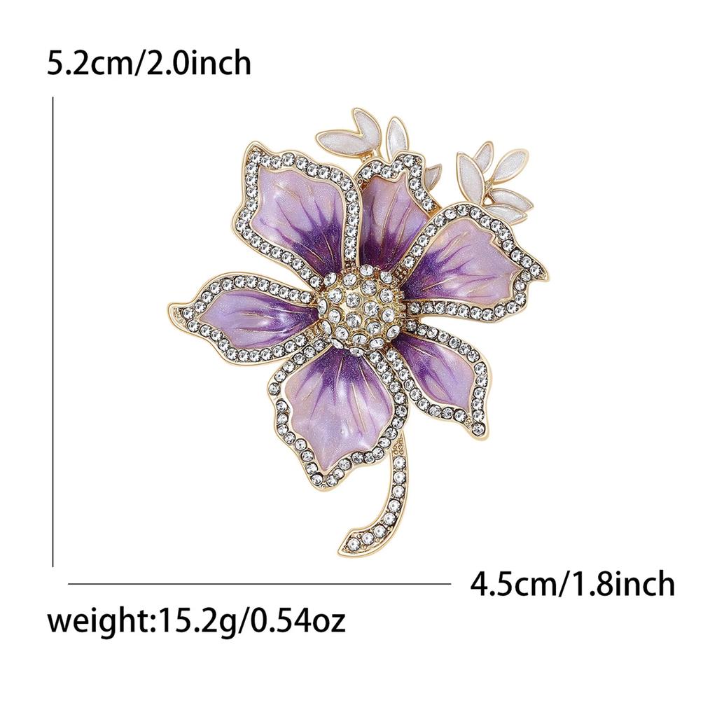 Fashion Flower Brooch Pin Trendy Cute Vintage Jewelry for Women