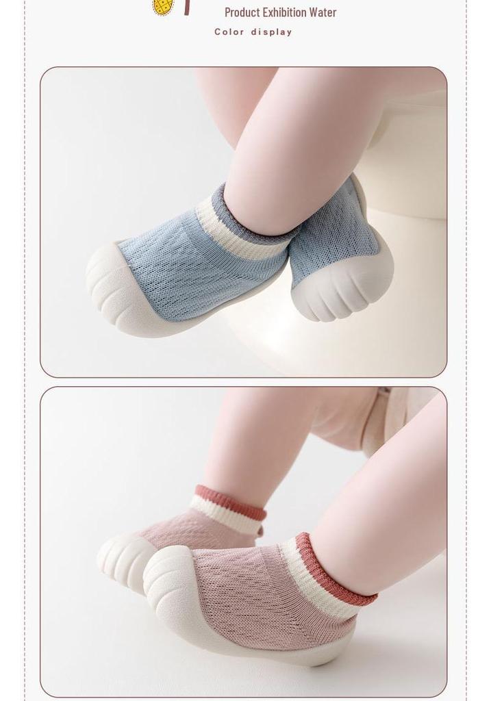 Unisex Baby Flyknit Indoor Shoes: Soft Sole, Breathable, Non-slip Toddler Shoes for Summer & Spring